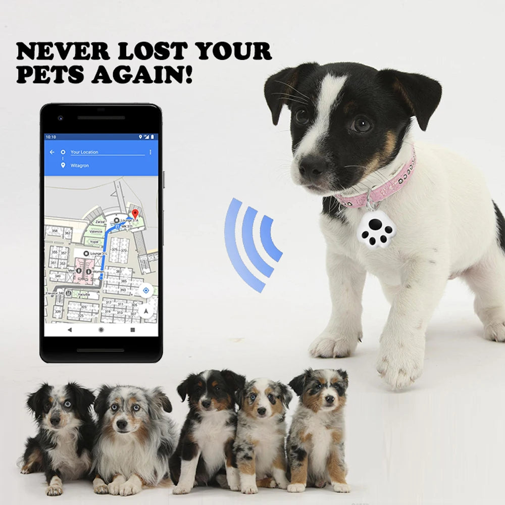 Pet Dog GPS Tracker Anti-Lost Alarm Wireless Bluetooth Locator Tracer for Pet Dog Cat Kids Car Wallet Key Collar Accessories