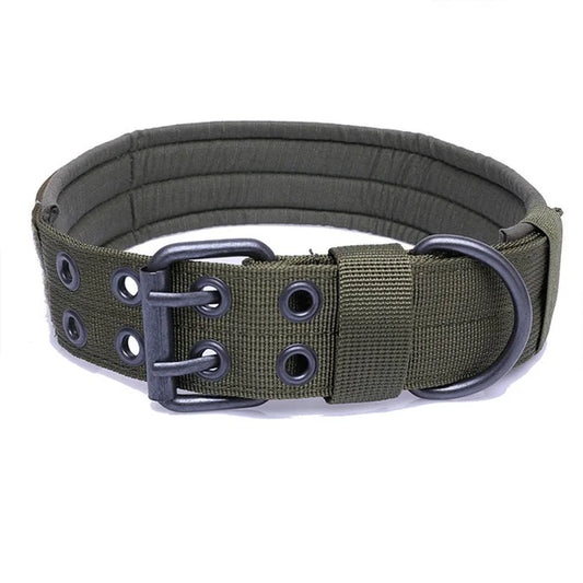 Adjustable Dog Collar Classic Reflective Training Military Dog Collar Nylon Heavy Duty Tactical Dog Collar German Shepherd