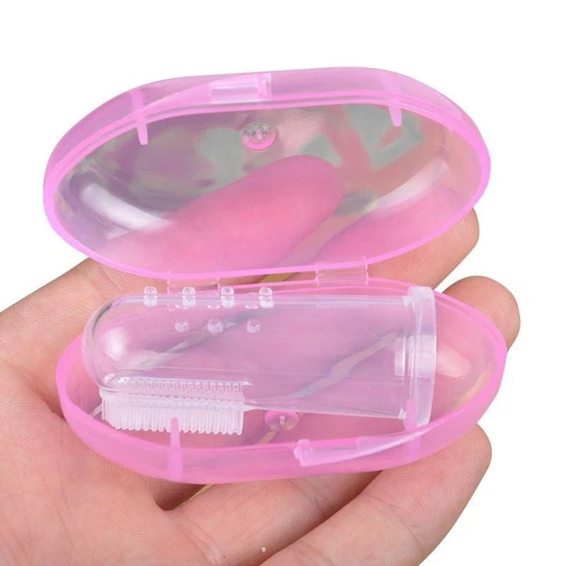 Super Soft Pet Finger Toothbrush Teddy Dog Brush Bad Breath Tartar Teeth Care Tool Dog Cat Cleaning Silicagel Pet Supplies