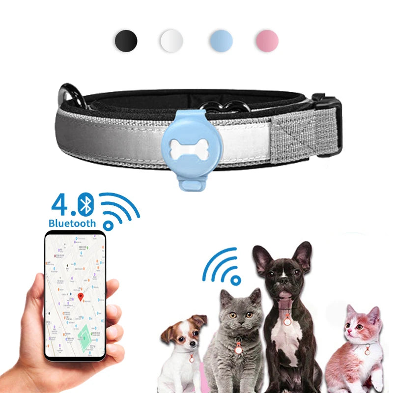 Pet GPS Tracker Smart Locator Electronic Dog Detection Wearable Collar Bluetooth for Cat Dog Bird Anti-Lost Record Tracking Tool