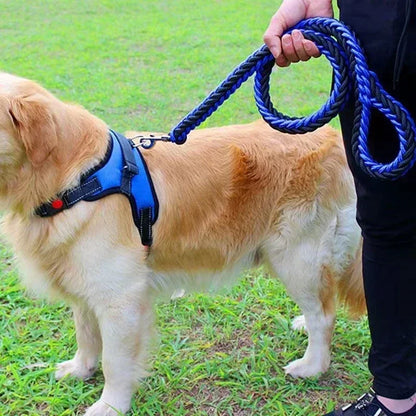 Nylon Dog Harness Leash for Medium Large Dogs Leads Pet Training Running Walking Safety Mountain Climb Dog Leashes Ropes Supply