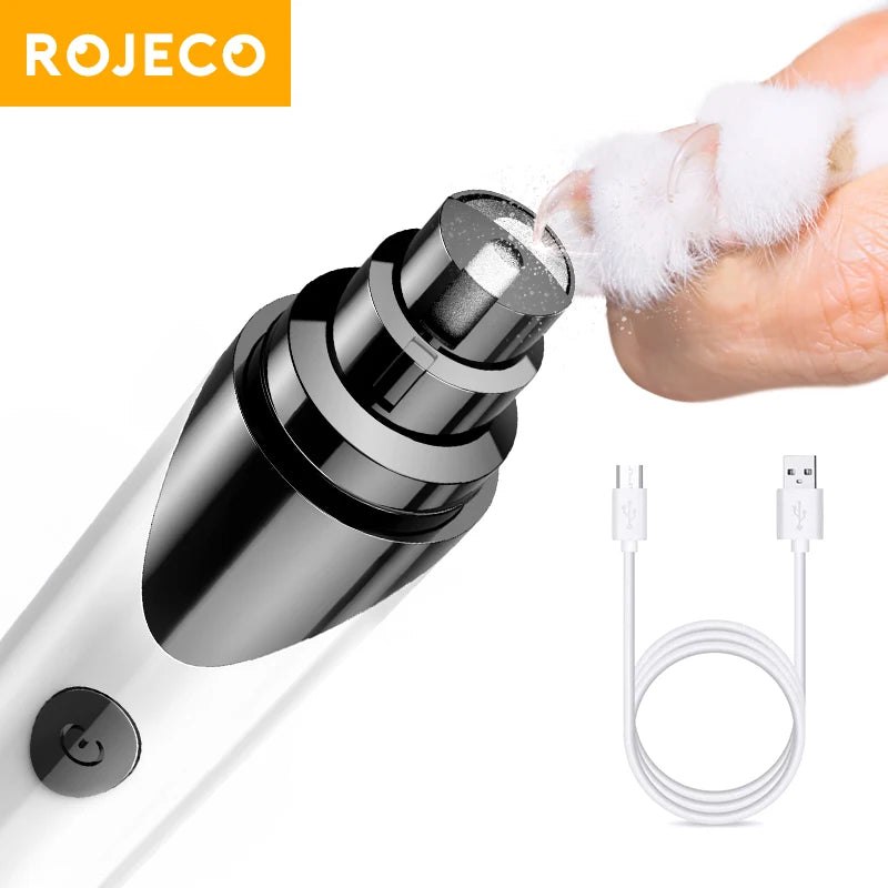 Pet Electric Nail Clippers Grinders Quiet USB Charging Cat Paws Nail Grooming Trimmer Tools Pet Nail Grinders Grooming Supplies