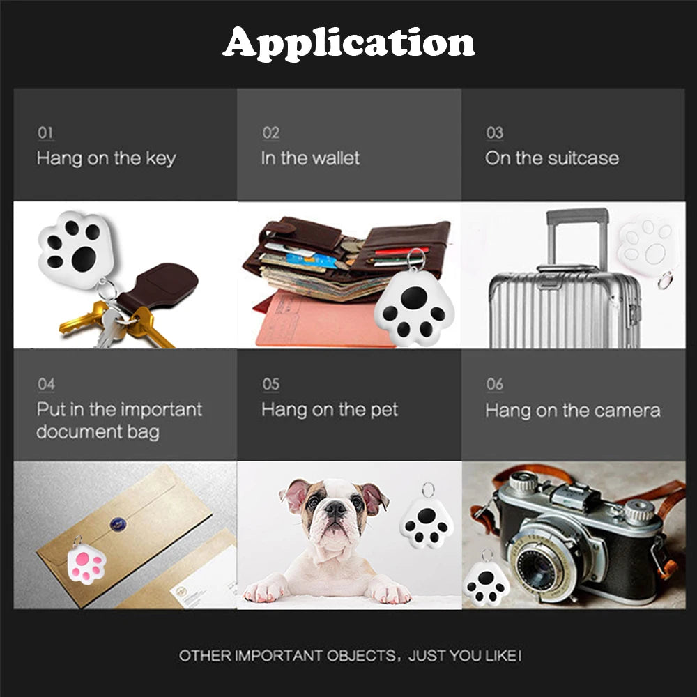 Pet Dog GPS Tracker Anti-Lost Alarm Wireless Bluetooth Locator Tracer for Pet Dog Cat Kids Car Wallet Key Collar Accessories